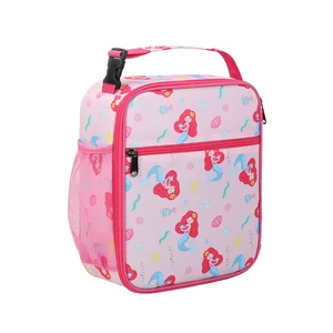 Kids Insulated Soft Lunch Box 5.7 L Cooler Bag Water Bottle Holder Portable Thermal Cooler for School Custom Logo Zipper Closure