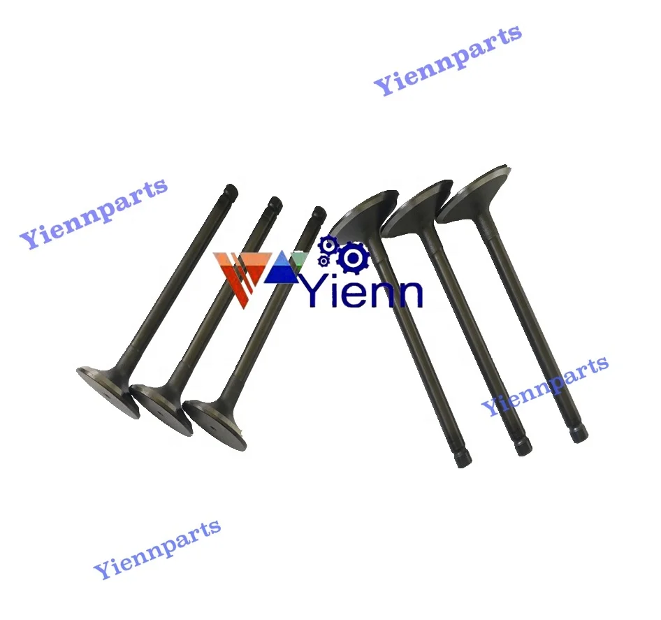 3TNV80 Valve Intake Valve and Exhaust Valve for Yanmar Combine Diesel Engine Repair Parts