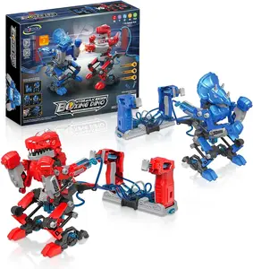 EPT New 2 Hydraulic-Powered Battle Robots 348Pcs Hydraulic Boxing Bots STEM Building Kit for Kids