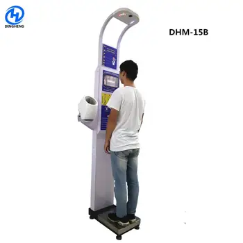Coin operated BMI height weight Scale with blood pressure and body fat