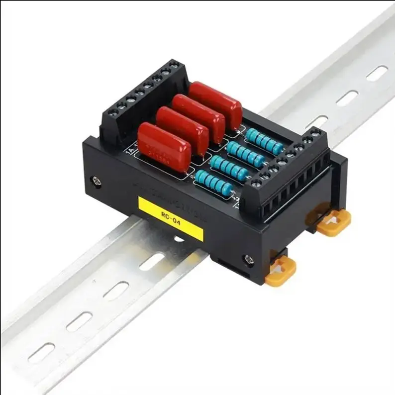 TEBAK RC-04 PLC Relay Module Electromagnetic Anti-Interference RC Absorption Snubber Circuit Transistor Contact Protection