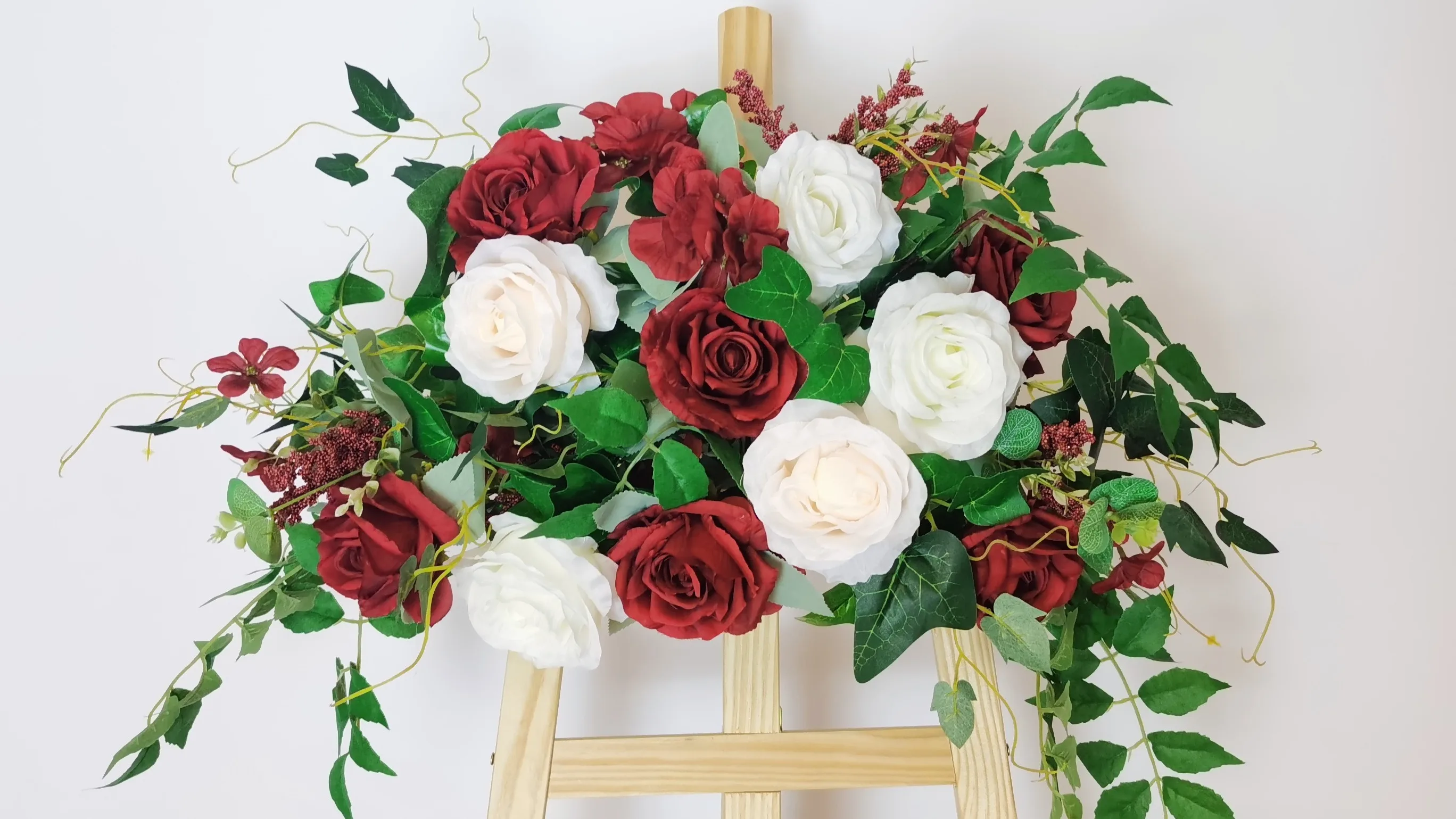 Luxury Bridal Reception Desk New Wedding Decorations Faux Silk Flowers
