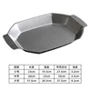 Double-eared octagonal plate (dark retro style)