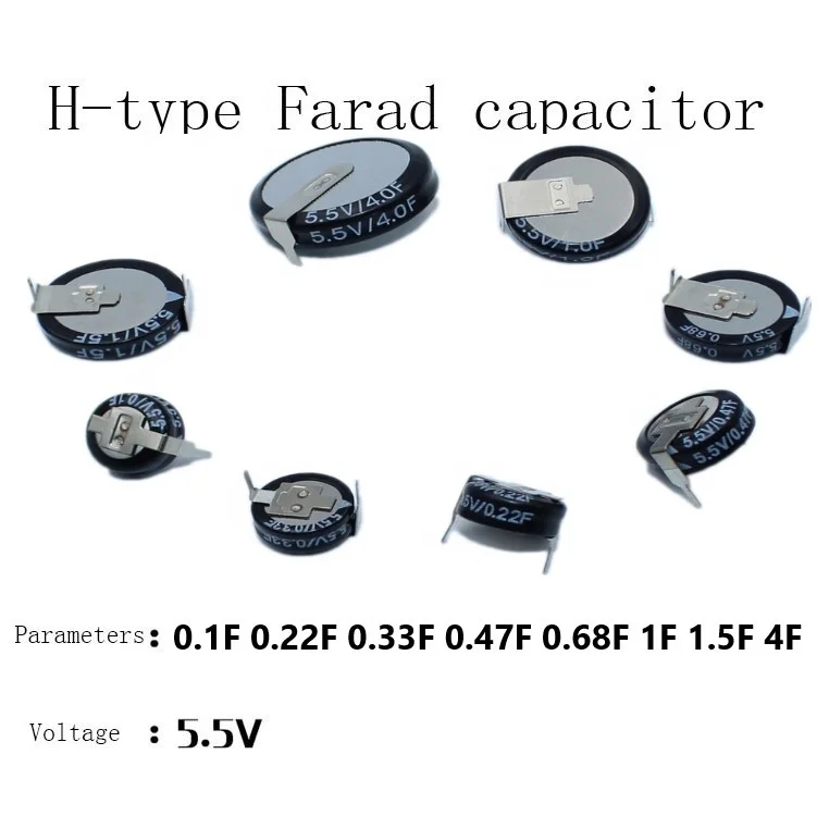 Condensatore Rapido 1F 5.5V Supercondensatore Da 5.5V - Valori Da 0.1F A 4F (scegli), Per Progetti Elettronici, Ricarica Rapida Capacitor Alta Capacità Backup - Foto 8