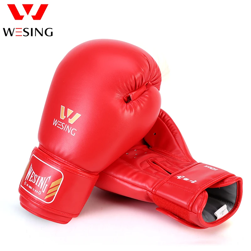 Wesing High Quality Custom Logo Guantes Boxing Gloves Wholesale Pu