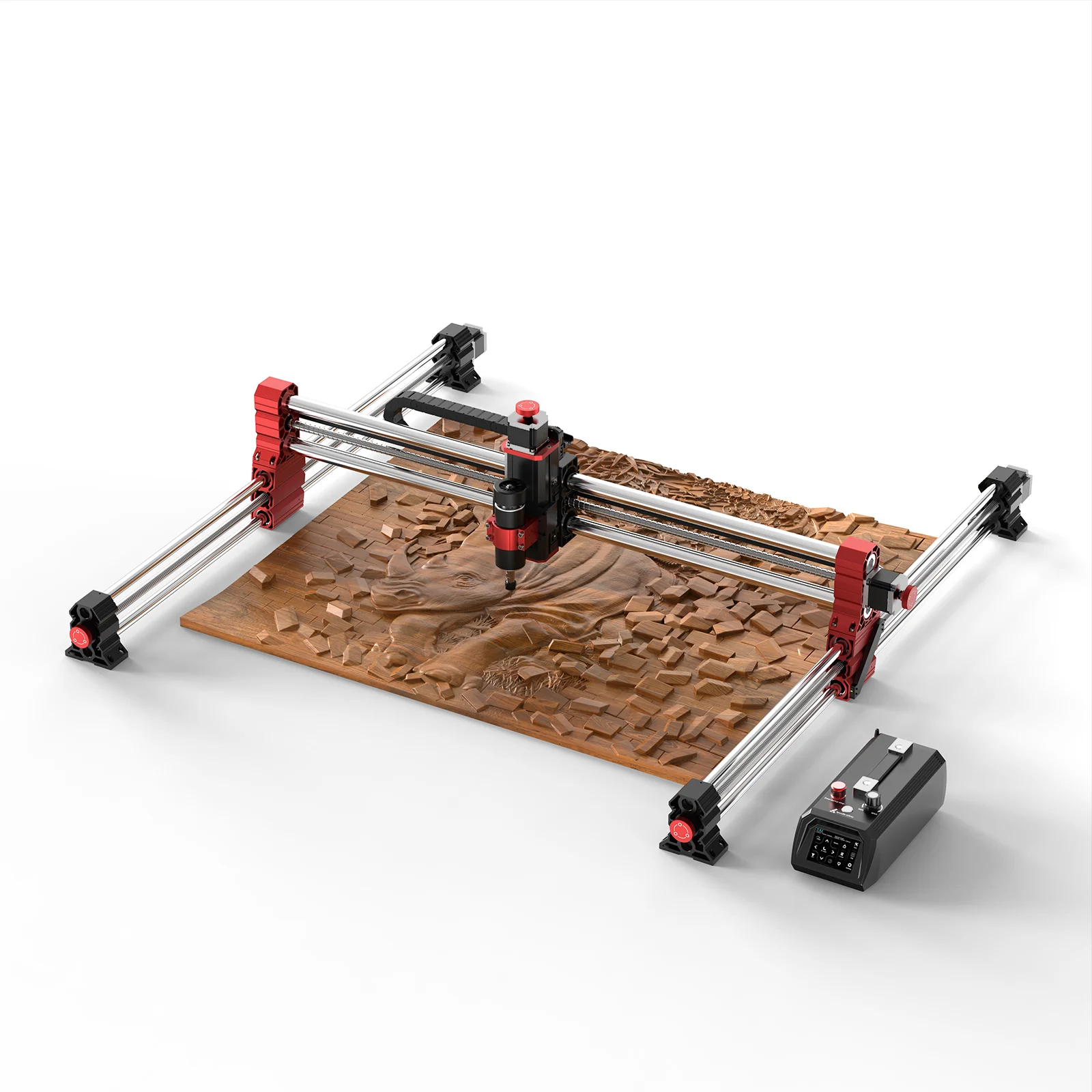 Twotrees TTC-H40 4 Axis CNC Router Machine for Wood, 500W Spindle