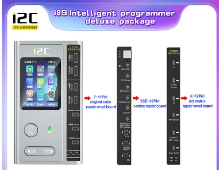 i2C i6S Intelligent Programmer For iPhone 6-14 ProMax Face ID Battery Screen Original Color True Tone Function Dot Matrix Repair
