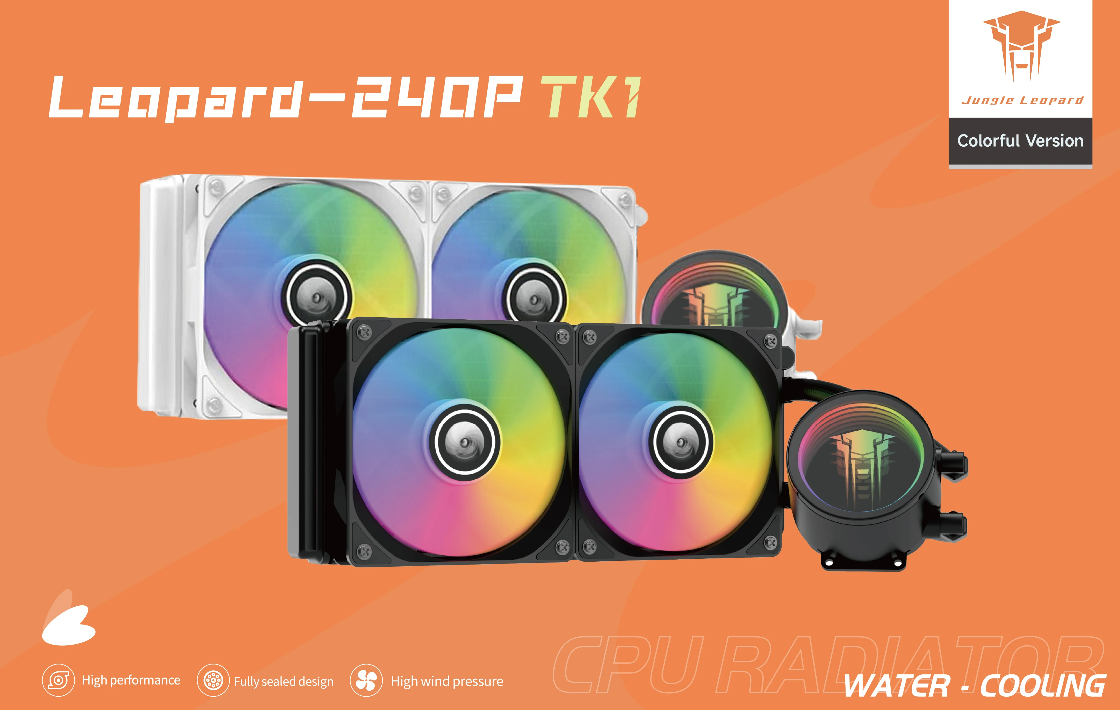 Jungle Leopard TK1 Cpu Liquid Cooling Cooler 240 Specs for Lga 1700 1200  115x Am5