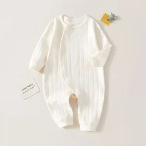 Newborn Baby Cotton Printing Long Sleeve Pajamas Toddler Girls Casual Jumpsuit Baby Out Crawl Clothes