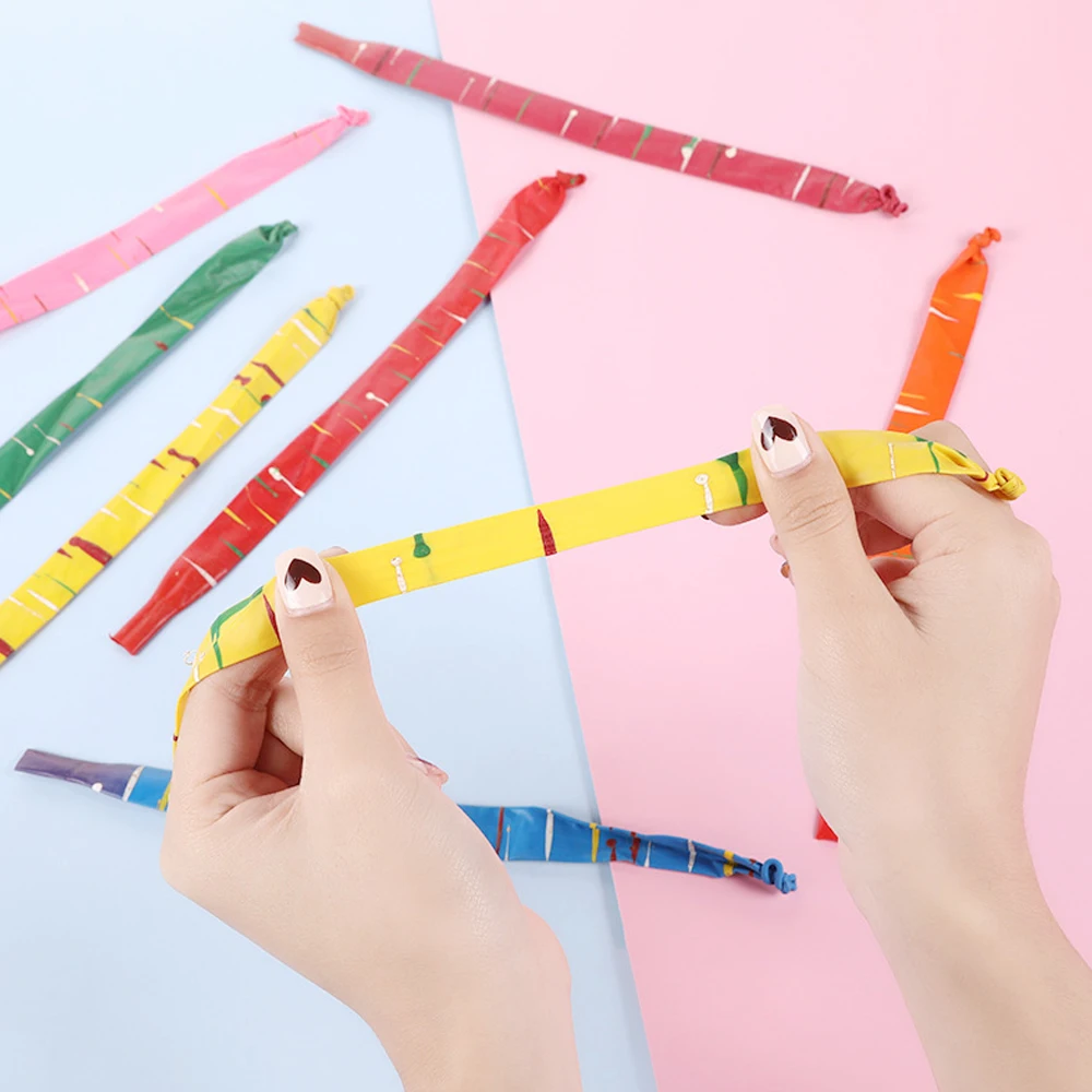 Thickened Rocket Balloons Can Fly with Irregular Elongated Balloons Decoration Children's Toys Colored Rocket Latex Balloons