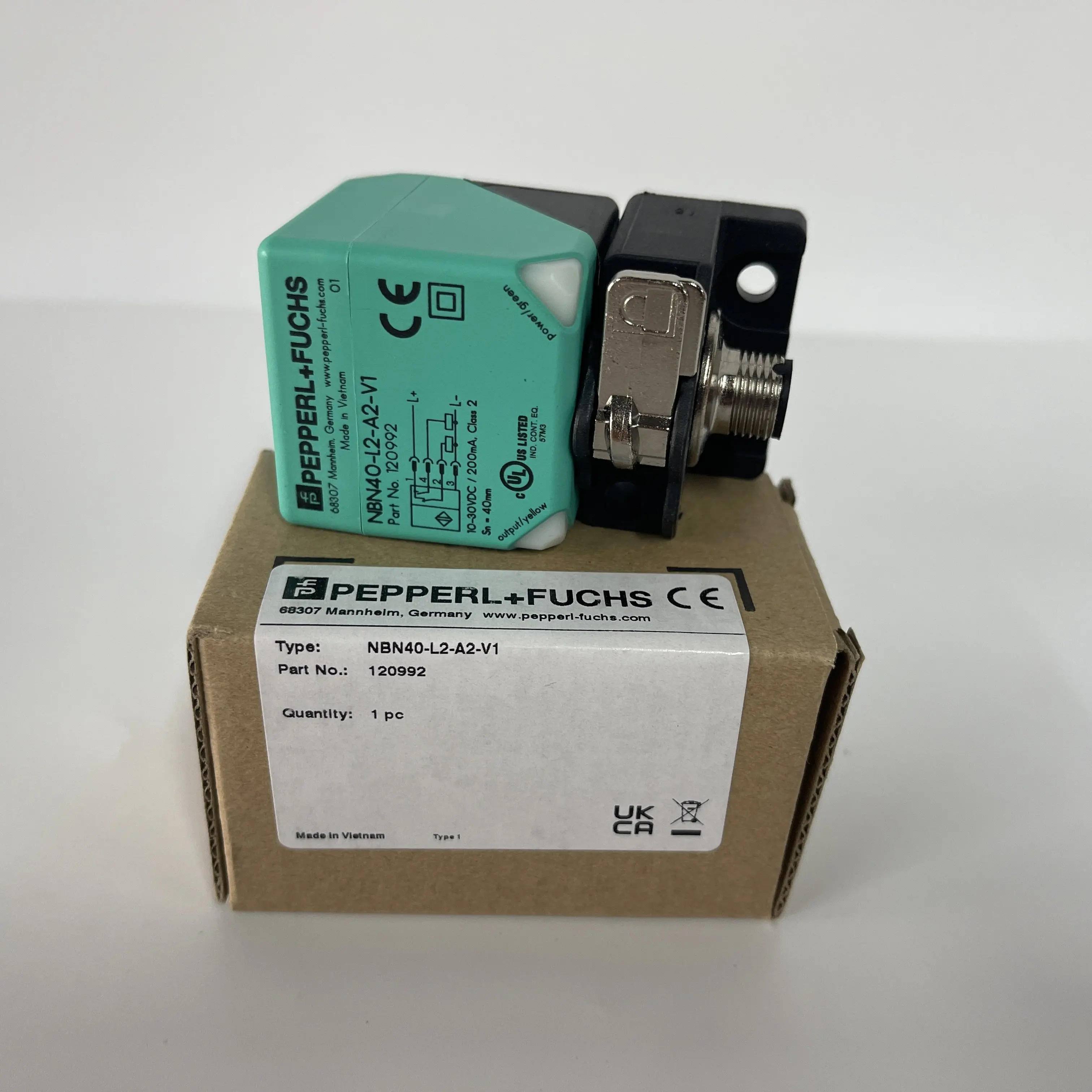 Pepperl+Fuchs Inductive Proximity Sensor NBN40-L2-A2-V1