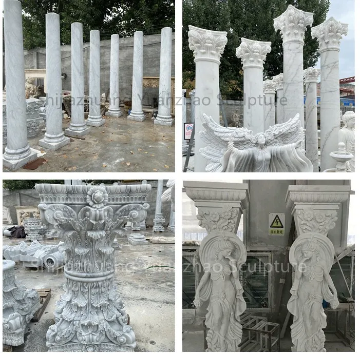 Building Material Exterior Natural Stone Columns Prices Natural Beige