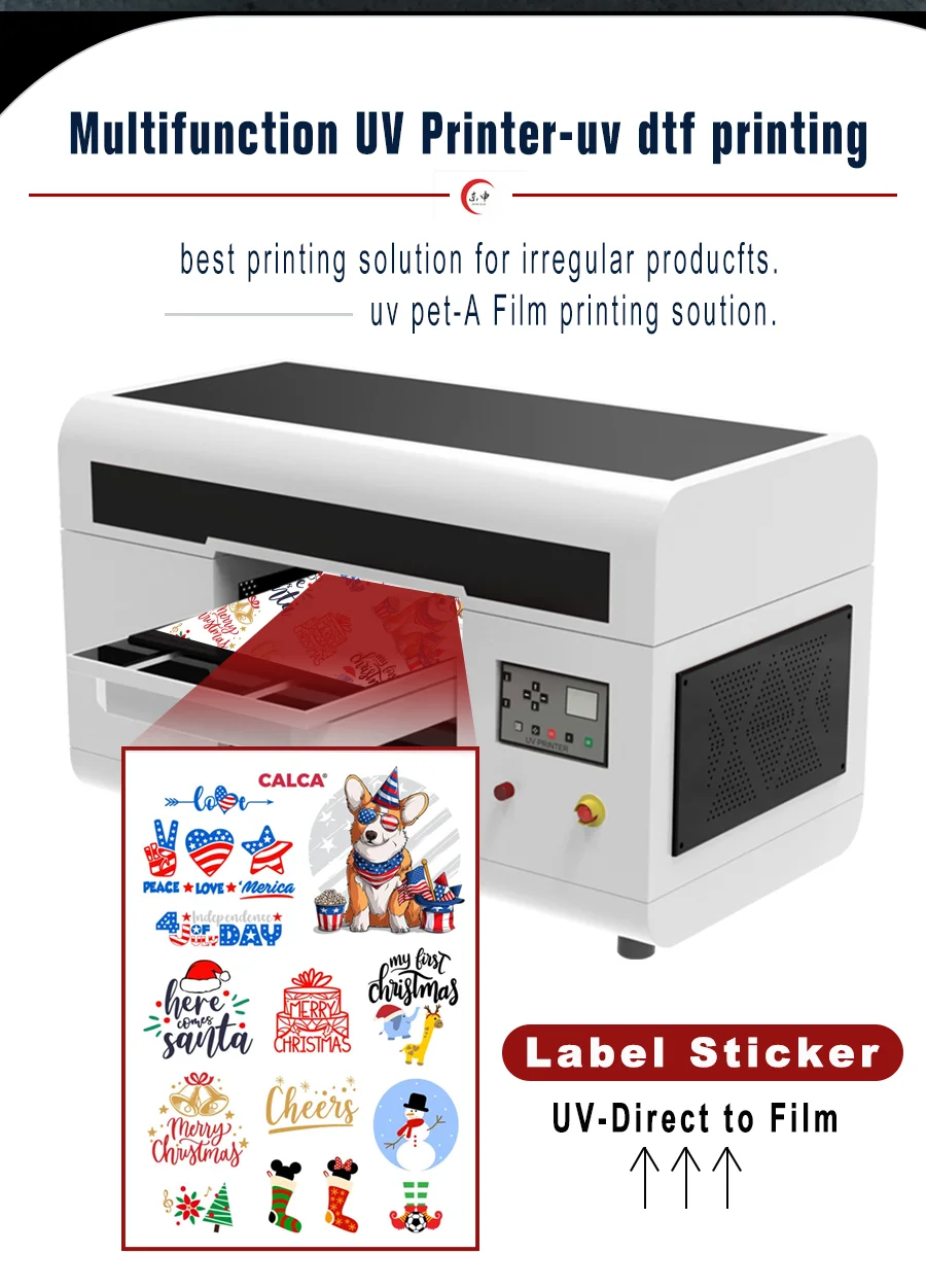 DOMSEM 2023 New A3 Uv Dtf Printers with Double Xp600 Printhead Factory Price