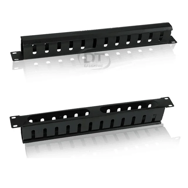 19 inch 1u cable management horizontal cable rack mount manager