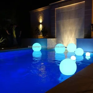 Rechargeable IP67 Waterproof Swimming Pool Led Floating Ball Decoration Lamp