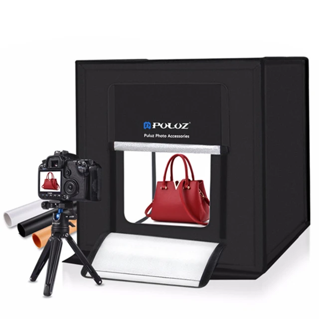 PULUZ 80cm Photo Light Box Studio Light Softbox Photography Studio Shooting Tent Box 6 Colors Background Photo Light Box Kits