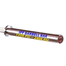 Eako sport IPF barbell bar 2.2m 20kg 190K PSI to 240K PSI 700lbs to 2000lbs IPF powerlifting Bar