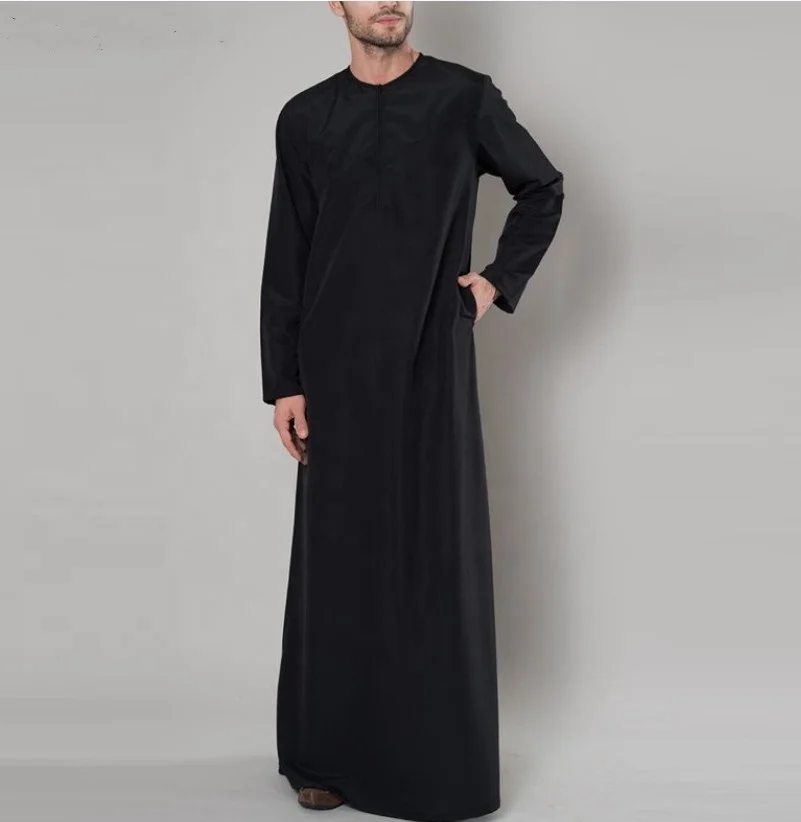 arab long dress male Al Aseel Desert Dress Black Bisht Cloak Arab Dress Thobe Saudi Mens Robe  Eid (balck) at Amazon Men's Clothing store