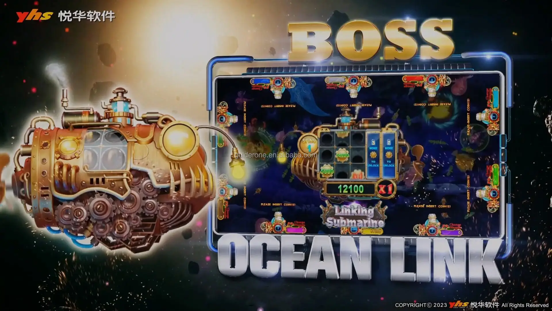 New Features Decoder  10 Players Ocean King Series Fish Game Table Machines Ocean Link for Sale