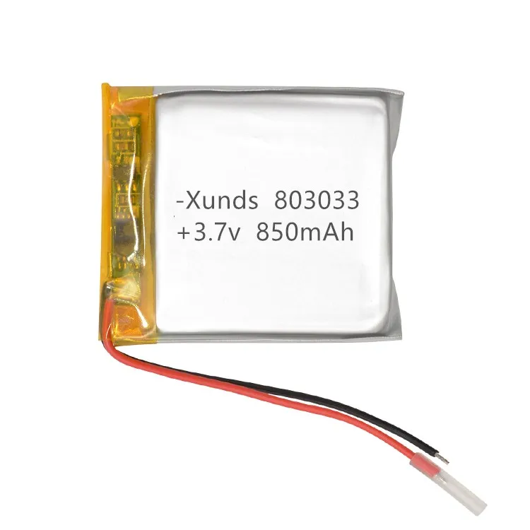 803033 850mah 3,7 v тонкий дешевый литий-ионный аккумулятор, батарея для умных часов, гольф-мобиля