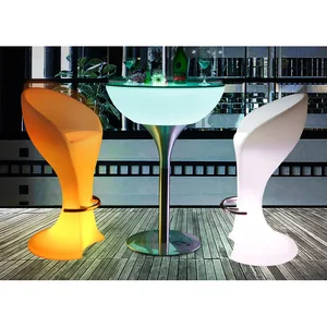 Contemporary LED-Illuminated Modern Bar Stools (BS100) for Home Hotel Outdoor-Commercial Mobile Casino Bar Furniture