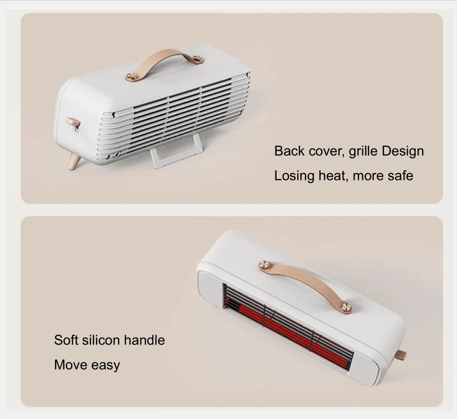 Mini Desk Radiator Portable Space Heater Small Desk Heater Foot And Hand Warmer Portable ...