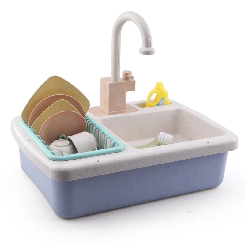 d'évier de Cuisine – Robinet d'eau électrique pour Tout-Petits, Ensemble de Jeu de rôle avec Accessoires de Piscine flottants, Jouet de Bain interactif pour | Matériau ABS pour d'évier de Cuisine – Robinet d'eau électrique pour Tout-Petits, Ensemble de Jeu de rôle avec Accessoires de Piscine flottants, Jouet de Bain interactif pour | Matériau ABS pour