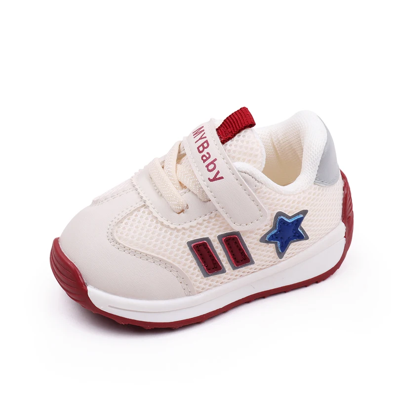 Line with children's recreational sports shoes Star striped toddler shoes for boys and girls factory