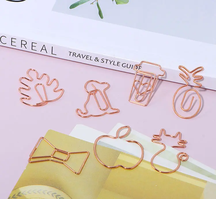 Low Price Note Folder Office Business Card Cute Mini Small Metal Musical Claw Bookmark Book Mark Clip