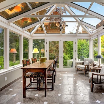 Free Standing Villa House Glass Sunrooms Four Season Glass Houses ...