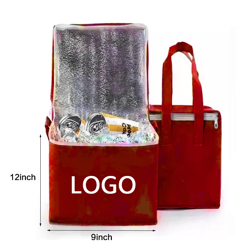 Reusable Picnic Insulated Cooling Bag With Logo Printing Green Eco