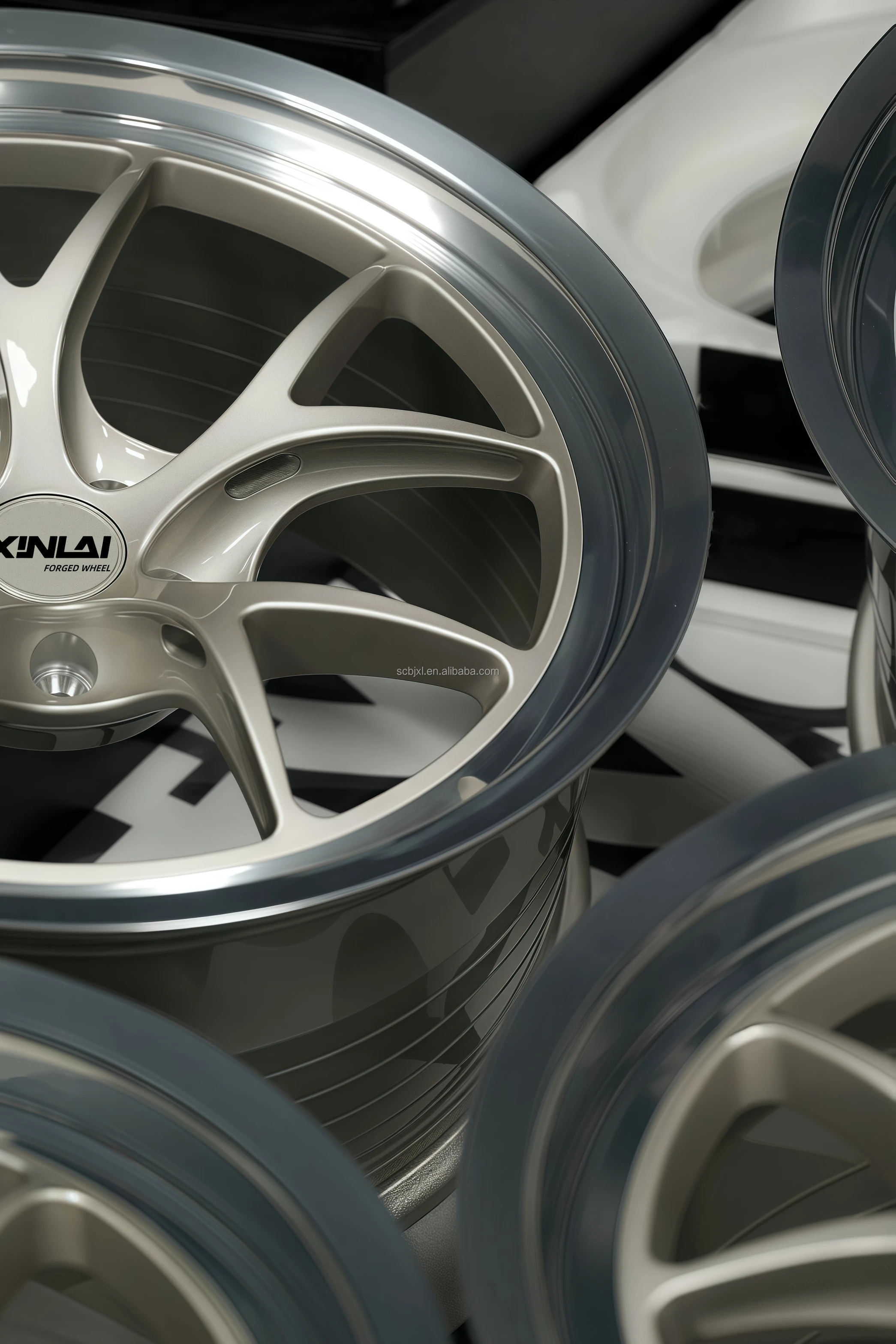 BJXL 2 Piece Forged Wheel 5x114.3 5x120 5x112 Car Alloy Forged Custom ...