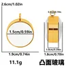 Gold color [15mm inner diameter - convex surface]