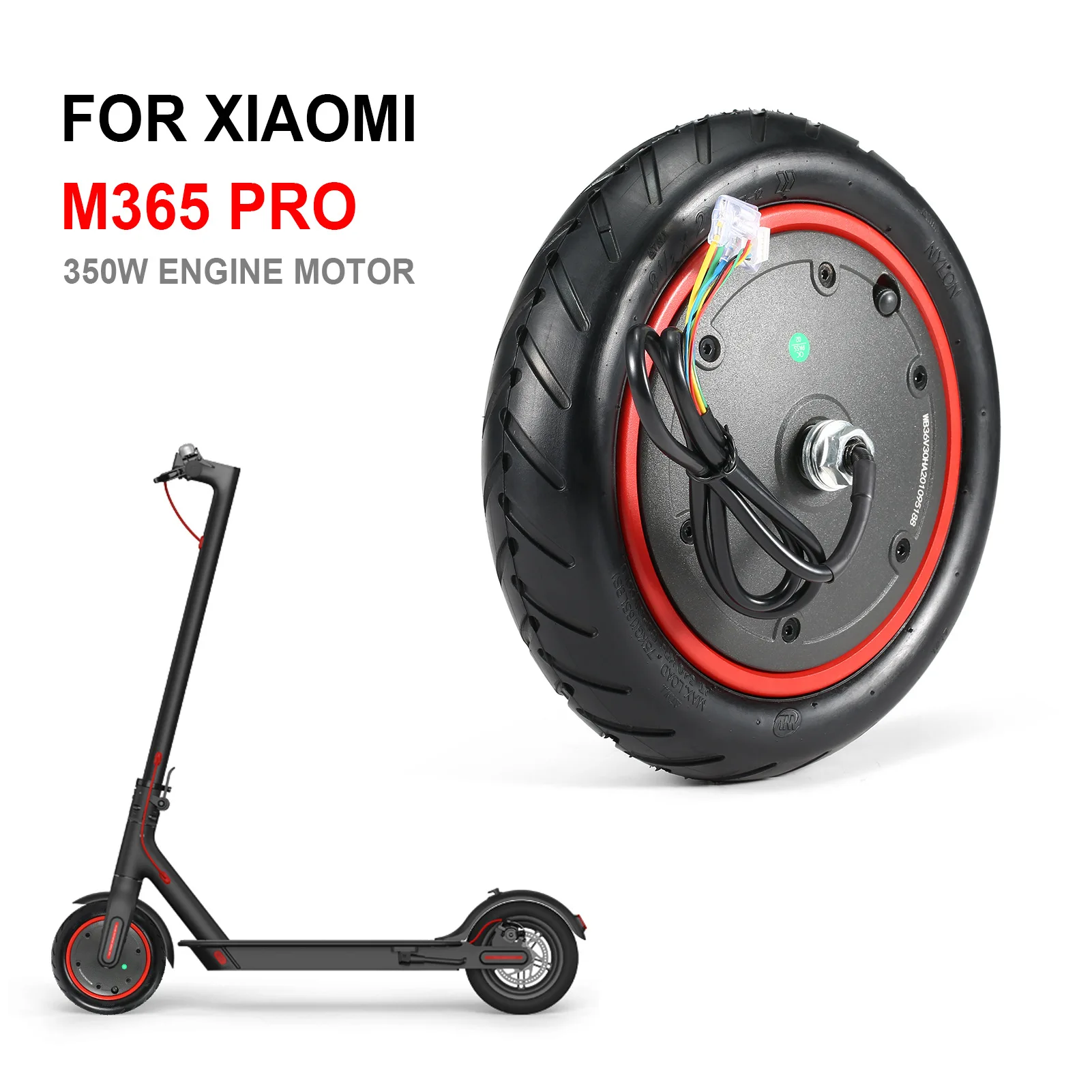 350W Powerful Engine Motor With 8.5 Inch Wheel Tire and 350w Hub Motor for Xiaomi M365 Pro Electric Scooter Parts Trottinette
