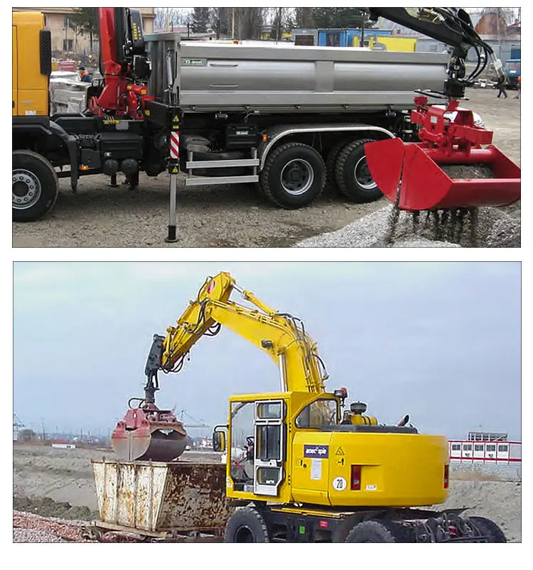 Rotating Clam Shell MONDE Excavator Rotating Clamshell Bucket & Hydraulic Grab