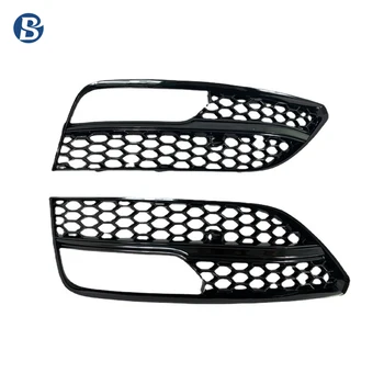 2pcs HONEYCOMB Front Fog Light Lamp Grille Cover For Audi A3 S-Line S3 2013-2017 | UK
