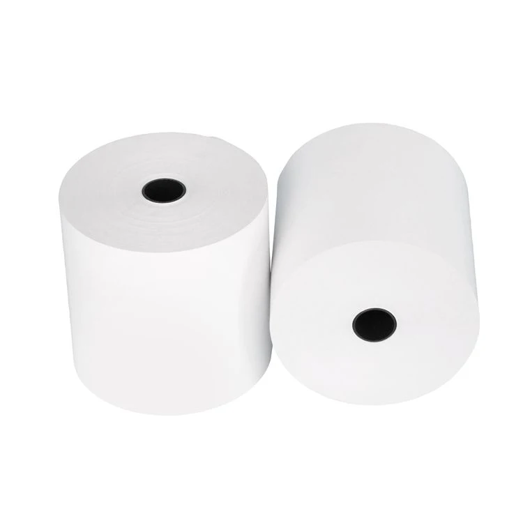 Pos Atm Bank 100% Pure Wood Pulp Cash Register Paper 80*80mm Thermal Printer Paper Roll