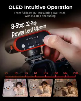 For SmallRig RS20 Mini Camera Flash Speedlite for Canon for Sony GN12 2000mAh Battery OLED 8 Levels 500 Full-Power Flashes/1.8s detail image