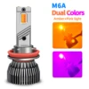 M6A(สีเหลืองอำพัน+สีชมพู)/หลอดไฟ 1 ชิ้น