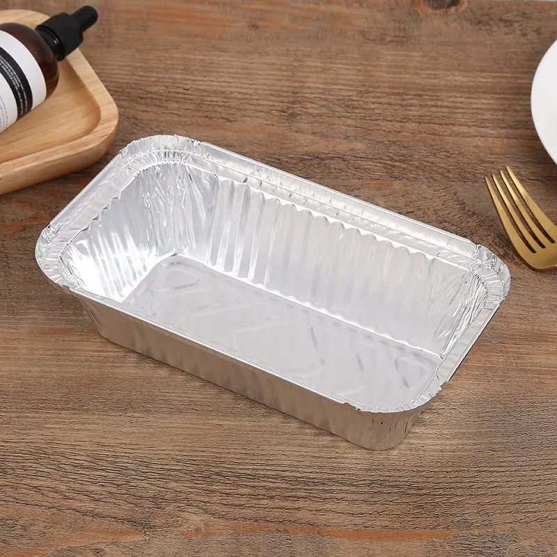 Food Grade Disposable Tin Foil Baking Pan/Trays with Lids Barbecue Box  Takeaway Aluminum Foil Tableware Fast Food Trays - China Fast Food Aluminum  Trays, Aluminum Food Trays