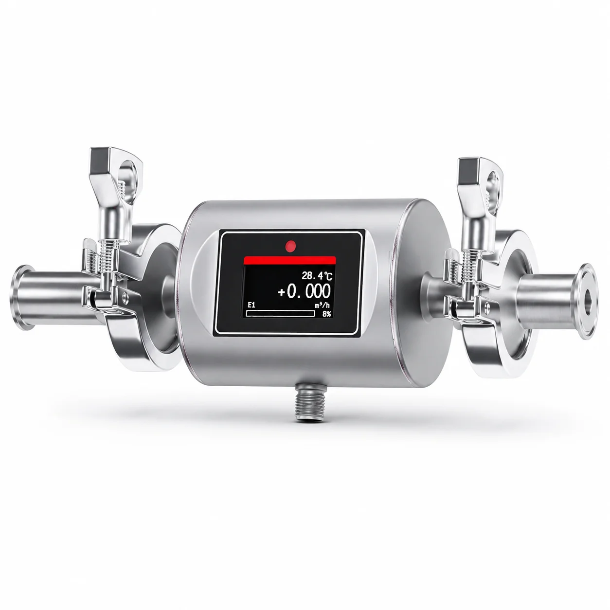 High Accuracy 0.5% Compact Electromagnetic Flow Meter DN6-DN65 Digital Liquid Flowmeter for Data Center Liquid Cooling FMX240