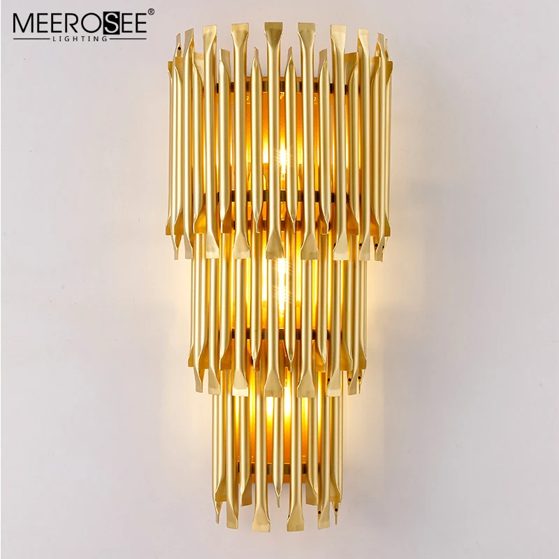 MEEROSEE Post-modern Wall Light Luxury Creative Corridor Hotel Lobby G9 Wall Lighting MD86738