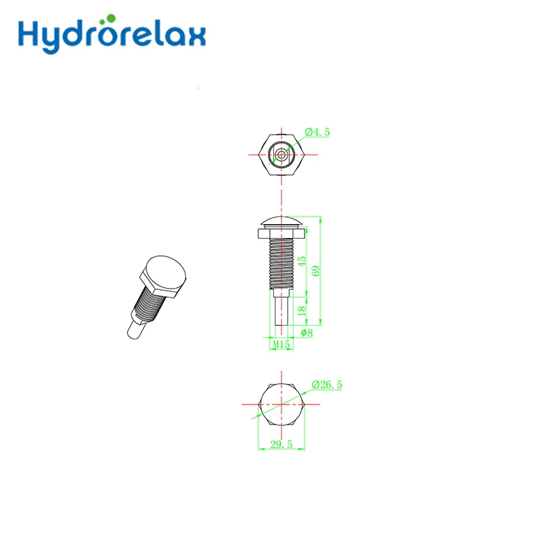 Spa Bubble Air Jet Nozzle For Massage Bathtubs Bubble Whirlpool Jets