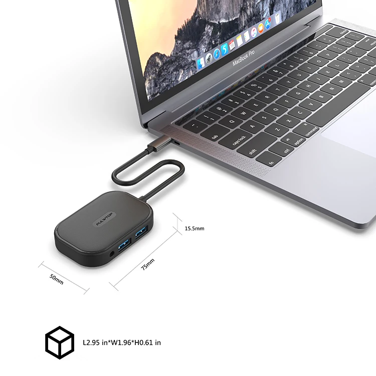 Пултоп Заводская распродажа низкая цена мощность usb концентратор типа c адаптер