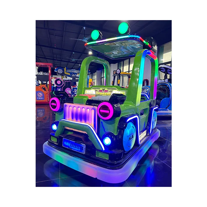 Small Amusement Rides Battery Operated Amusement Driving Car Amusement Park Electric Bumper Cars for Kids Rental