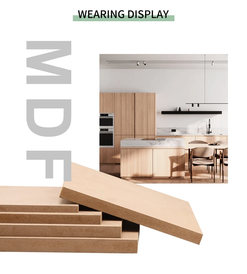 18mm Plain Mdf Raw Wood Fiberboards Wood Standard Laminated Mdf Board