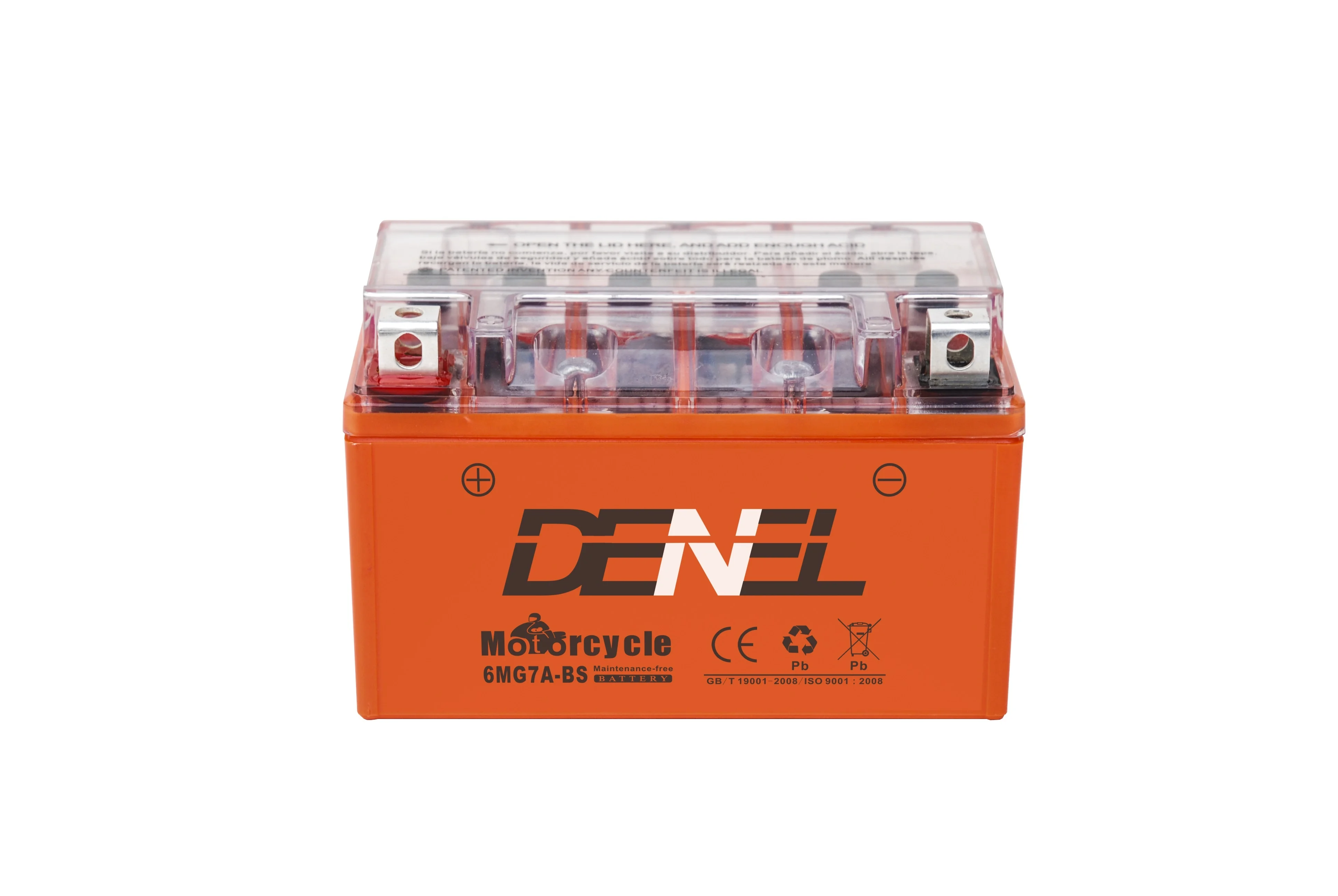 Japan Technology Denel 6mg7a Bateria De Moto Two Wheeler Battery 12v7ah