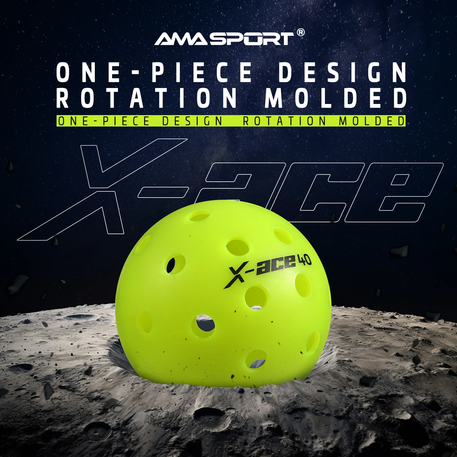 X-ace 40 Custom Logo Pickleball Balls - USAPA Approved