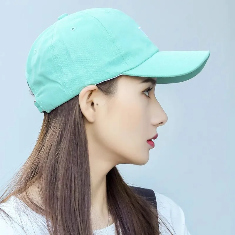 Van Saili Hat K158 2025 Casual Simple Letter Embroidered Cotton Baseball Cap for Men and Women Four Seasons Sunscreen Hair Hat