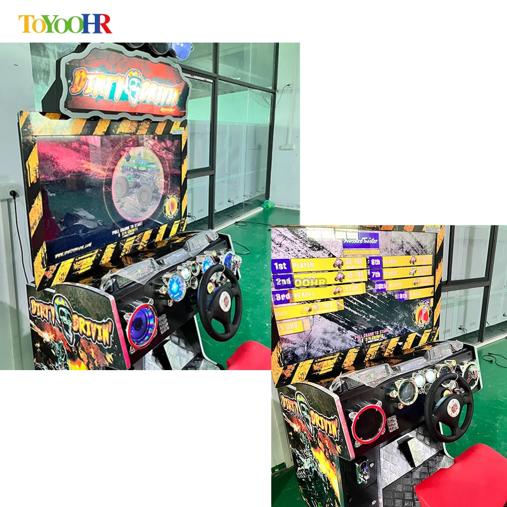 42인치 더티 드라이빙 시뮬레이터 레이싱 아케이드 게임기 시뮬레이터 아케이드 레이싱 카 게임기 자동차 시뮬레이터 드라이빙